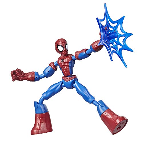 Figura de Ação SPIDER-MAN Bend and Flex (Idade Mínima Recomendada: 4 anos) Marvel - Brinquedos - figura, ação, Spiderman, bend, flex, super-heróis