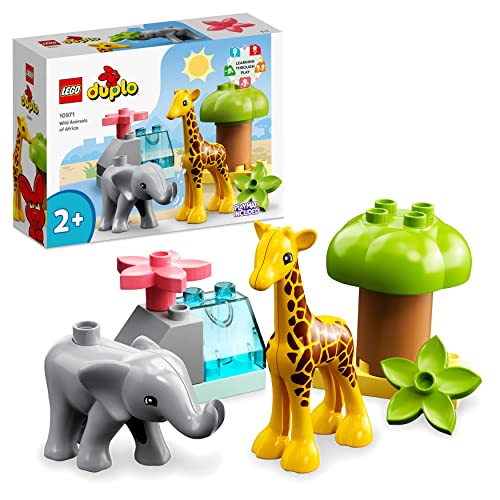 LEGO Duplo: Fauna Selvagem da África - 10971 (Idade Mínima: 2) LEGO - Brinquedos - animais selvagens, idade mínima 2, figuras fáceis de agarrar, capacidades motoras