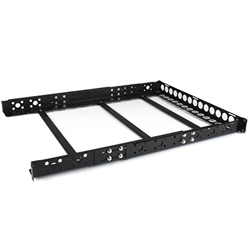 Acessório Rack StarTech.com UNIRAIL1U Rack rail STARTECH.COM - Gabinetes de computador de mesa e servidor - universal, aço, preto, 2,5 kg
