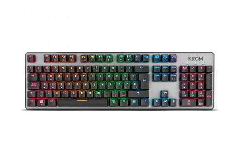 Teclado Gaming com Fios KROM Kernel | Idioma: Espanhol | Cinzento Krom - Teclados - gaming, fios, espanhol, cinzento