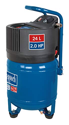 Compressor de Ar Scheppach HC 24V | Azul, Laranja Scheppach - Bombas de hardware - 24L, 10 bar, 1500w, 180l/min