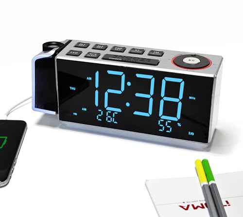 Despertador PROJECTIONALARMCKS509 (Rádio - LED) iTOMA - Radios - rádio, led, projetor