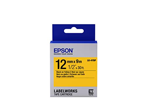 Fita para Etiquetadora Epson C53S654008 Preto sobre Amarelo Epson - Fitas para impressora - fita, etiquetadora, epson, c53s654008, preto sobre amarelo