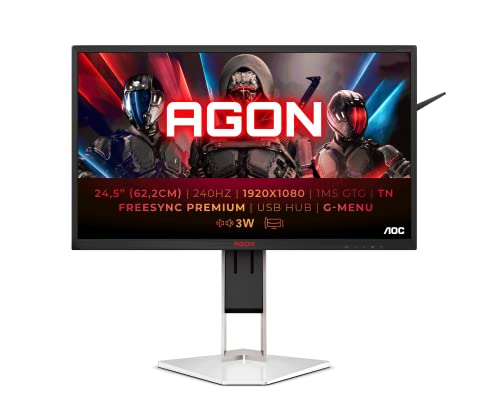 Monitor Gaming AOC Agon AG251FZ2E (24'' - 1 ms - 240 Hz) AOC - Monitores de computador - gaming, 24 polegadas, 1 ms, 240 Hz