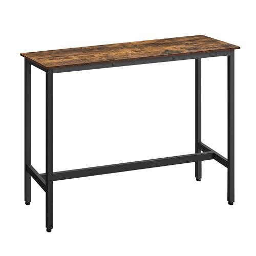 Mesa de Cozinha VASAGLE LBT120B01 (Madeira e Metal - Aglomerado) VASAGLE - Mesas de cozinha e sala de jantar - madeira, metal, aglomerado