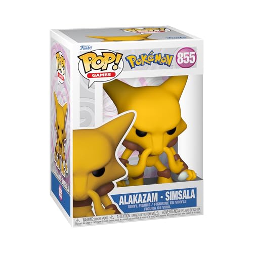 Figura FUNKO Pop! Games: Pokemon- Alakazam Funko - Brinquedos - vinil, alakazam, pokemon, 2º season pack