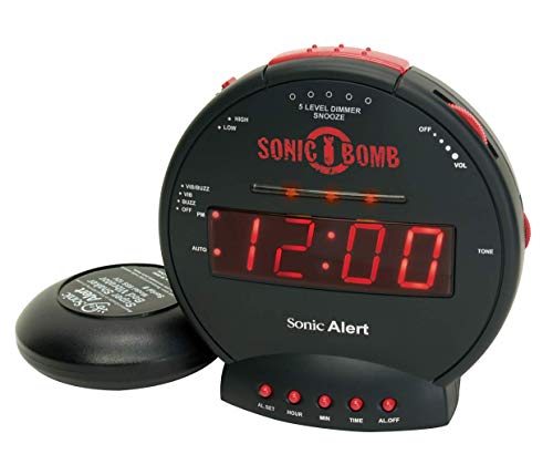 Despertador GEEMARC Sonic Bomb (Rádio - Vibratório) GEEMARC - Relógios despertadores - rádio, vibratório, snooze, display digital