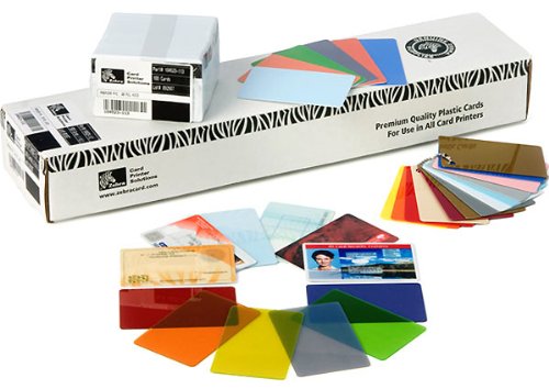Cartões para impressão ZEBRA Premier PVC Zebra - Papel de impressora e copiadora - pvc, 500 cartões, branco