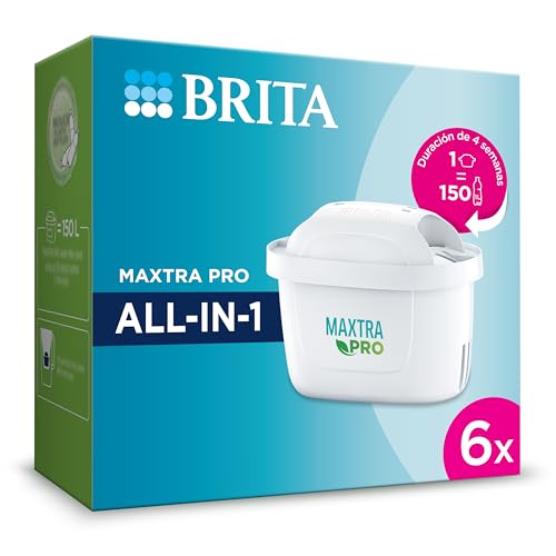Filtro para Brita Maxtra Pro All In One Pack 6 BRITA - Cartuchos de filtro de água - brita, maxtra pro, all-in-one, 6 unidades