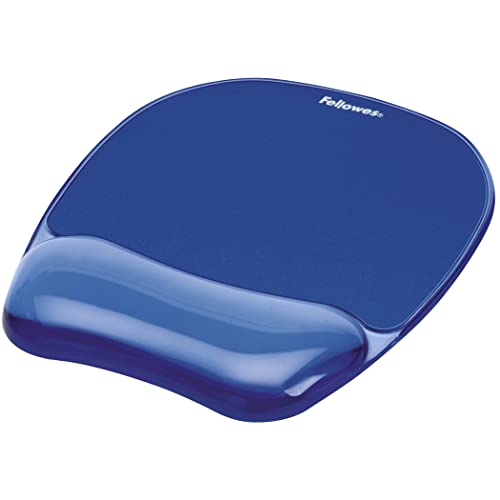 Tapete de Rato FELLOWES Crystal (Azul) Fellowes - Tapetes de rato - tapete, rato, fellowes, crystal, azul