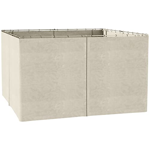 Laterais para Chapéu de Sol OUTSUNNY 84x60x130 cm SPANISH AOSOM - Móveis de exterior - 84x60x130 cm, sombra, proteção insetos, alças duplas