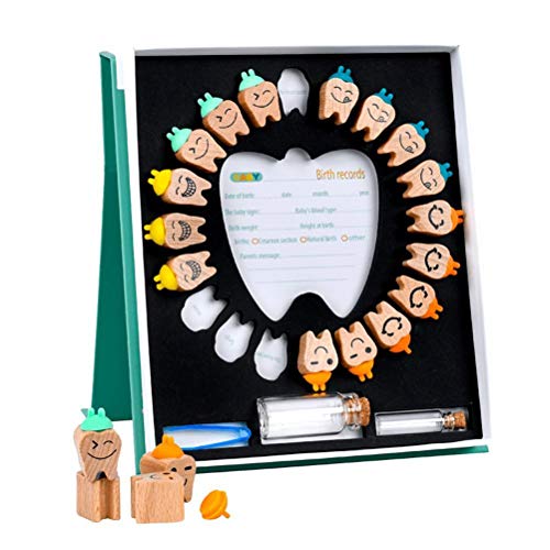 Caixa de Dentes para Bebé 3D GLORIA & LUCY MisLi - Recipientes de armazenamento doméstico - madeira, transparente, design moderno