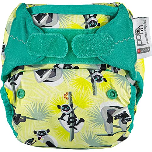 Fralda de Bebé CLOSE POP-IN 100% Orgânica (Lemur - Amarelo) Close Parent Ltd - Roupa interior - 100% algodão, poliuretano, dupla pele, higiénicas