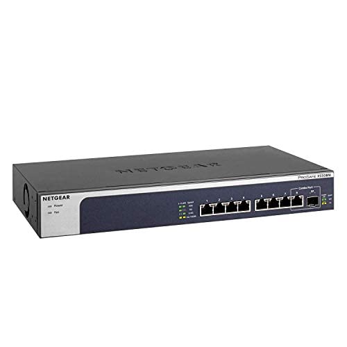 Netgear XS508M-100EUS Gerido L2 Gigabit Ethernet (10/100/1000) Preto Netgear - Concentradores e comutadores - l2, gigabit ethernet, preto