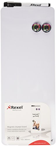 Quadro Magnético REXEL 1903764 (140x360mm) Nobo - Quadros brancos de apagar a seco - quadro magnético, 140x360mm, suporte magnético, rotulador