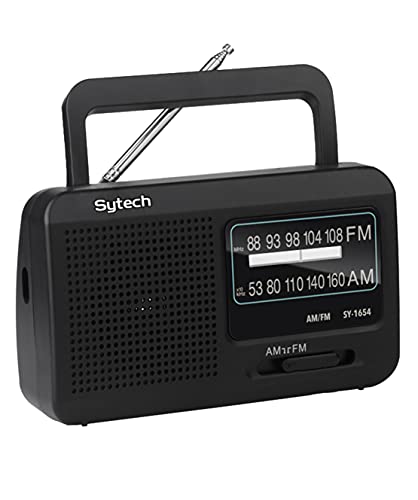 Rádio Portátil SYTECH (Preto - Digital - Pilhas) Sytech - Áudio - digital, am/fm, entrada audio, pilhas