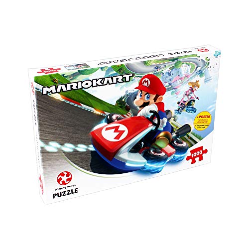 Puzzle 2D JUMBO Mario Kart Funracer (1000 peças) Winning Moves - Quebra-cabeças de encaixar - puzzle, jumbo, mario kart, funracer, CLEMENTONI, pequenos