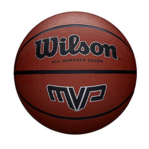 Wilson Ball Basket Mvp Leather Synthetic Leather (Recondicionado Como Novo) WILSON - Bolas de basquete - poliuretano, 24,1 cm, vermelho, recondicionado