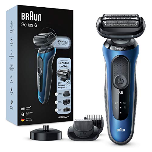 Máquina de Barbear BRAUN Series 6 B4500CS Braun - Barbear e cabelo - azul, resistente à água