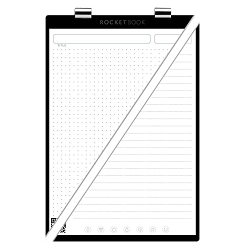Caderno Rocketbook Orbit | Branco (Cadernos) Rocketbook - Cadernos e bloco de notas - versátil, moderno, plantilhas, magnético