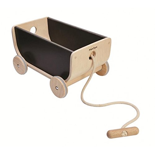 Brinquedo sobre rodas Plan Toys Wagon | Preto PLAN TOYS - Brinquedos - madeira, preto, 1 ano