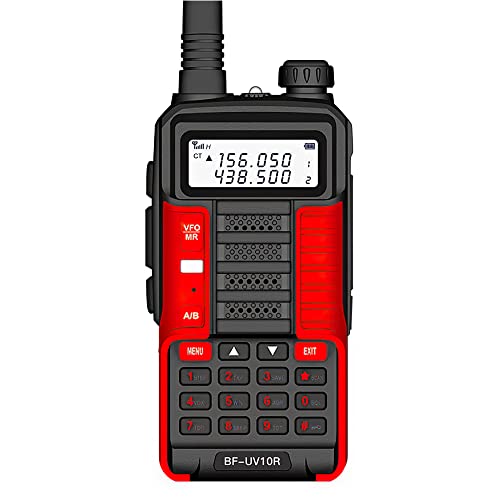 Walkie-Talkie BAOFENG UV-10R (16 Canais - Até 8 Km - Vermelho) N//B - Rádios bidirecionais - 16 canais, 8 km, vhf, uhf, 1300mAh