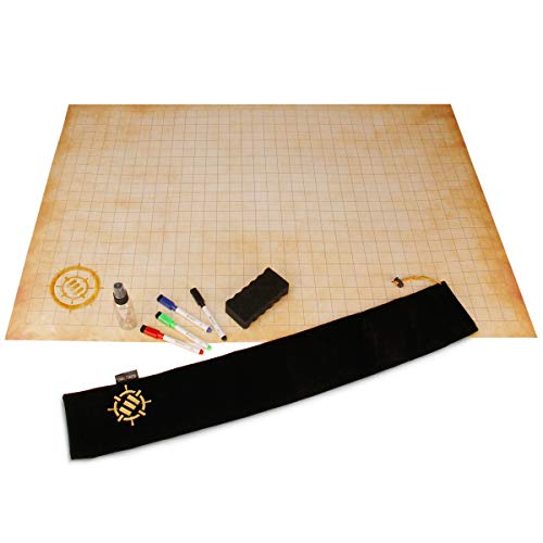 Mesa de Jogo ENHANCE RPG (24 x 36 Poliéster - Multicor) ENHANCE - Tapetes - 24 x 36, poliéster, multicor, superfície borrável