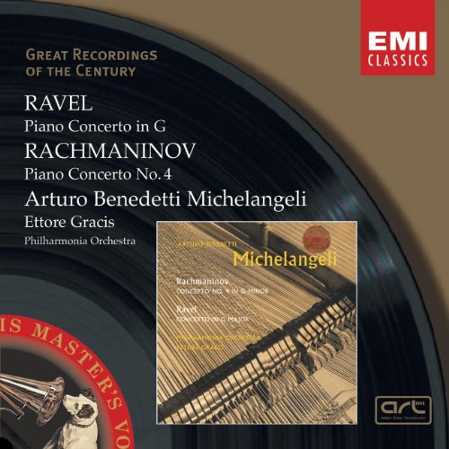 CD Michelangeli,Benedetti - Piano Concertos (1 CDs) GREAT RECORDINGS - Música e gravações de som - piano, concertos, arturo benedetti michelangeli, ravanello, rachmaninov