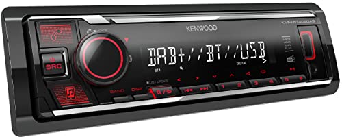 Rádio KENWOOD KMM-BT408DAB (Preto - Digital - FM/AM/DAB - Bluetooth) Kenwood - Aparelhos de áudio e vídeo para veículos e sistemas de painel - digital, fm/am/dab, bluetooth