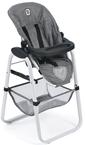 Cadeira de Bonecas BAYER CLOONEY Jeans Cinzento Bayer Chic 2000 - Acessórios para bonecas e figuras de ação - cadeira, boneca, clooney jeans, cinzento, prateleira amovível, assentos ajustáveis