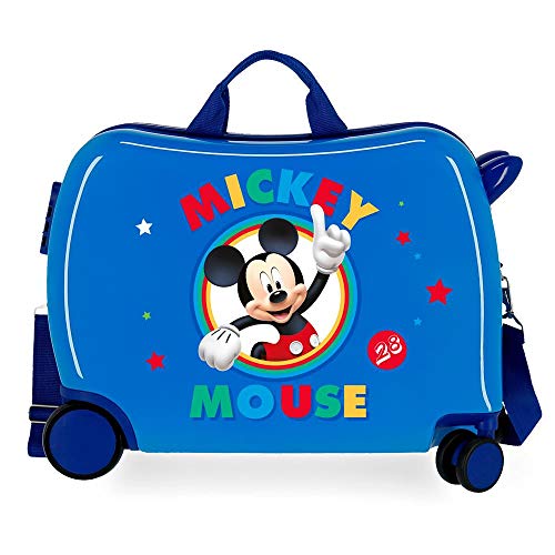 Mala de Viagem DISNEY Circle Mickey (Azul) Disney (DIYL9) - Bolsas, carteiras e estojos - mala de viagem, disney, mickey mouse, azul, 2 rodas