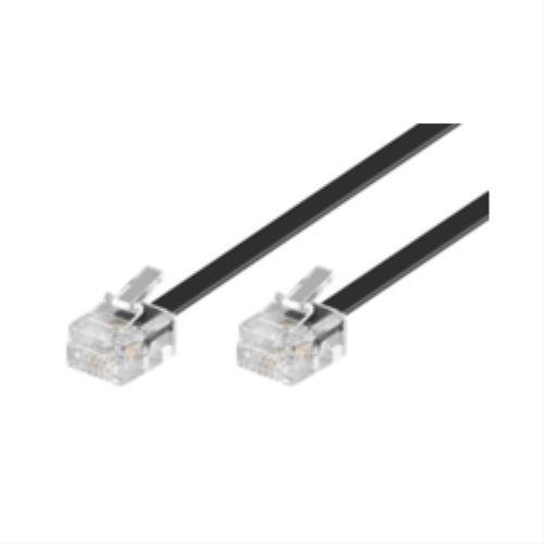 Cabo de Rede MICROCONNECT (RJ11 - 6 m - Preto) MicroConnect - Fios e cabos elétricos - rj11, 6m, masculino, preto