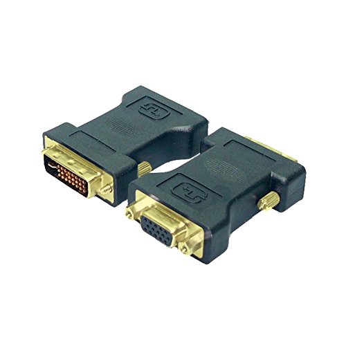 Adaptador M-CAB D-SUB/DVI-I (Preto - 20 cm) Logilink - Adaptadores de cabos de áudio e vídeo - dvi-i, vga, 20 cm, alta densidade