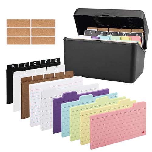 Euleryoo Flashcards, Tarjetas de estudio, tarjetas de índice fichas con anillo de carpeta Euleryoo - Fichas de índice - flashcards, estudo, anillo, bolsa