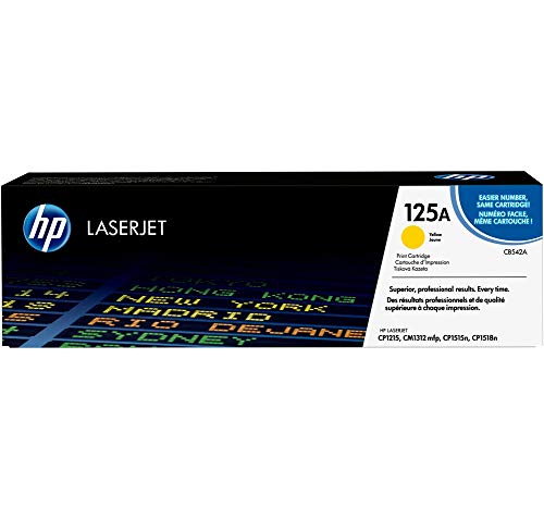 Toner HP 125A Jaune (Consommable pour imprimante) HP - Cartuchos de toner e jato de tinta - toner hp, 125a, amarelo, impressora, rendimento, 1400 páginas