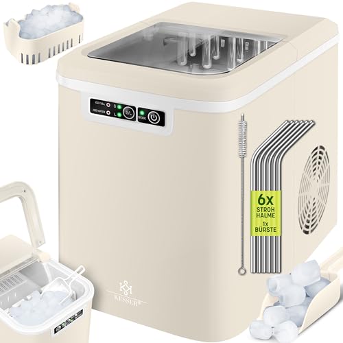 Máquina de Fazer Gelado KESSER Cubos (150 W - 12 kg/24h) KESSER - Máquinas de gelo - 150 W, 12 kg/24h, 9 cubos, 7-13 min