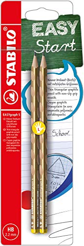 Lápis de Carvão STABILO EASYgraph (Dourado) 
Marca:
STABILO
 - Lápis - ponta triangular, anti-deslize, ergonômico, fácil escrita