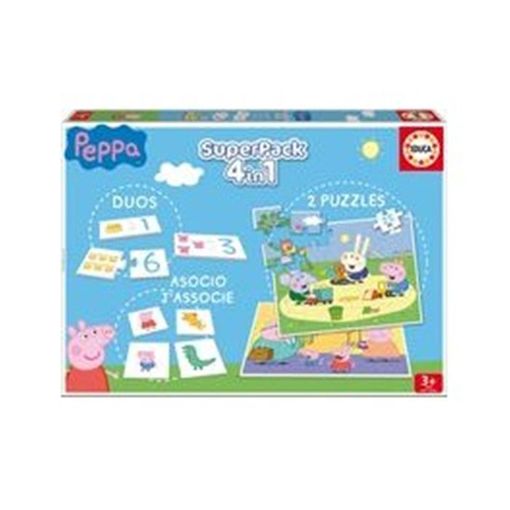Puzzle EDUCA BORRAS Super Pack Peppa Pig (Idade Mínima: 6 Anos - 1000 Peças) EDUCA - Jogos - puzzle, educa borrás, super pack, peppa pig, idade mínima 6 anos, 1000 peças