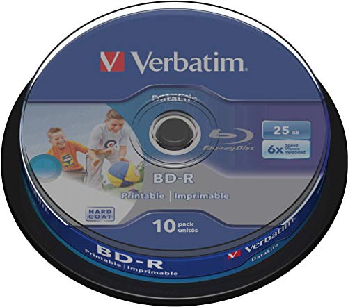 Disco Virgem VERBATIM Blu-Ray BD-R 25GB 6X Verbatim - Dispositivos de armazenamento - blu-ray, BD-R, 25GB, 6x