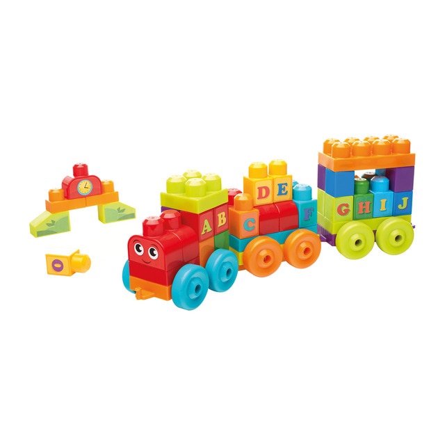 Jogo Magnético MEGA BLOKS Alphabet Train Fisher-Price - Blocos de encaixe - alfabeto, música, blocos magnéticos, letras
