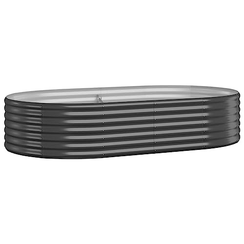 Vaso de Arranhador VidaXL Aço com Revestimento de Pó Preto 175X100X36Cm vidaXL - Móveis de exterior - aço, revestimento pó, preto