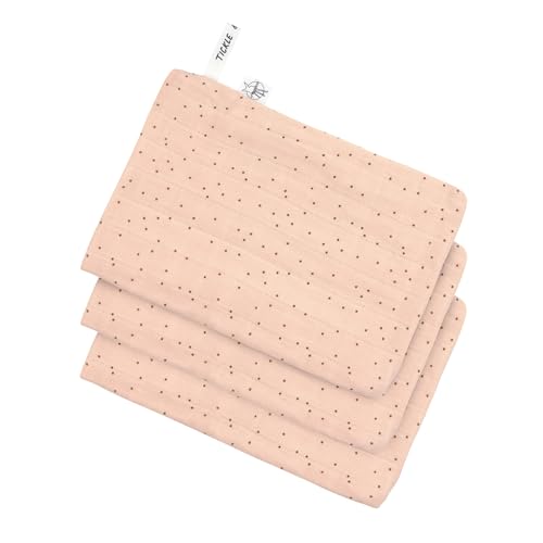 Conjunto de Luvas Muslin LASSIG Peach Rose Lässig - Móveis para bebês e crianças pequenas - muslin, peach rose