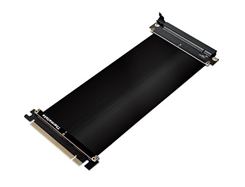 Cabo de Alimentação THERMALTAKE (Molex - 20 cm - Preto) Thermaltake - Placas riser - macho-macho, 20 cm, pci-e gen 3.0, caixa