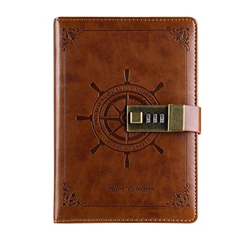 Caderno com Chave Iwobi 1.5X1.5X20 Cm Couro Sintético Preto iwobi - Cadernos e bloco de notas - couro sintético, preto, 1.5x1.5x20 cm