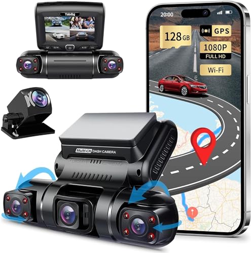 Dash Cam YABBG 4 Lentes (4K - 12 MP - Wi-Fi) Yabdbg - Câmeras - 4k, 12 mp, wi-fi, 30 fps