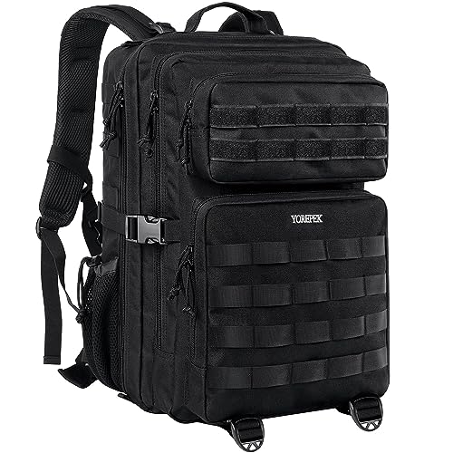 Mochila YOREPEK Militar (45 L - Preto) Jamesayuk - Mochilas - militar, 45l, preto