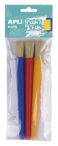 Pincel de Guache e Aguarellos Apli 4 Unidades Apli kids - Ferramentas de medição e marcação de artesanato - pincel, guache, aguarelas, 4 unidades