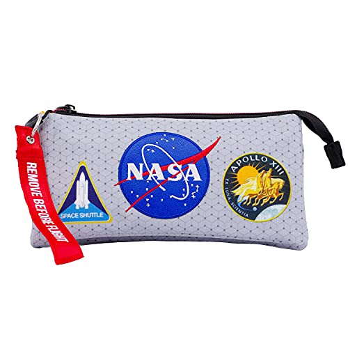 Estojo de Transporte Karactermania 1877 NASA Houston KARACTERMANIA - Estojos para canetas e lápis - três compartimentos, bolsas exteriores, fecho principal, dimensões