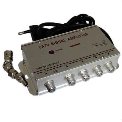 Amplificador de Sinal Antena com 4 Saídas Tv Digital Terrestre Decodificador GENERICO - Pontes e roteadores - amplificador, antena, 4 saídas, tv digital, terrestre, decodificador