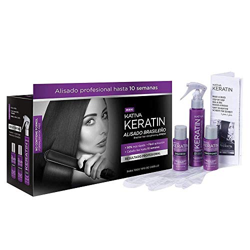 Kit Capilar KATIVA Brasileiro Queratina (35 ml + 35 ml + 100 ml) KATIVA - Permanentes e alisadores de cabelo - pele, pés, unhas, tratamento
